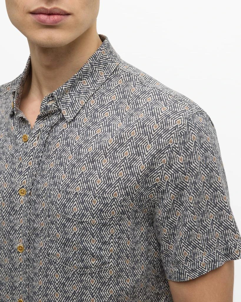 Rails Men's Carson Camo Palms Sport Shirt 5