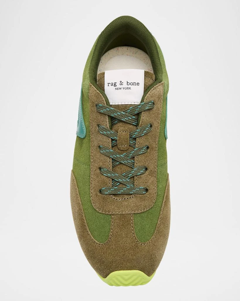 Rag & Bone Ultra Slim Retro Suede Runner Sneakers 7