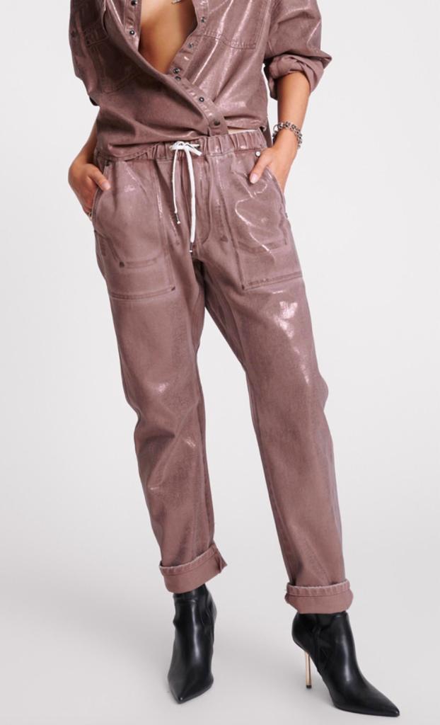 One Teaspoon One Teaspoon - Shabbies denim Drawstring jean in Bronzed Chocolate