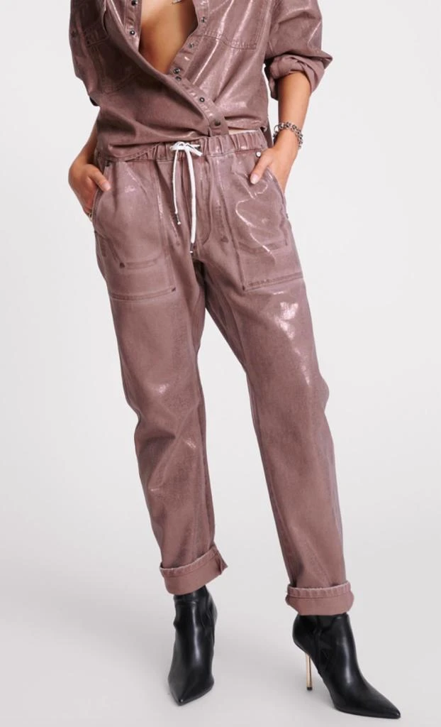 One Teaspoon One Teaspoon - Shabbies denim Drawstring jean in Bronzed Chocolate 2