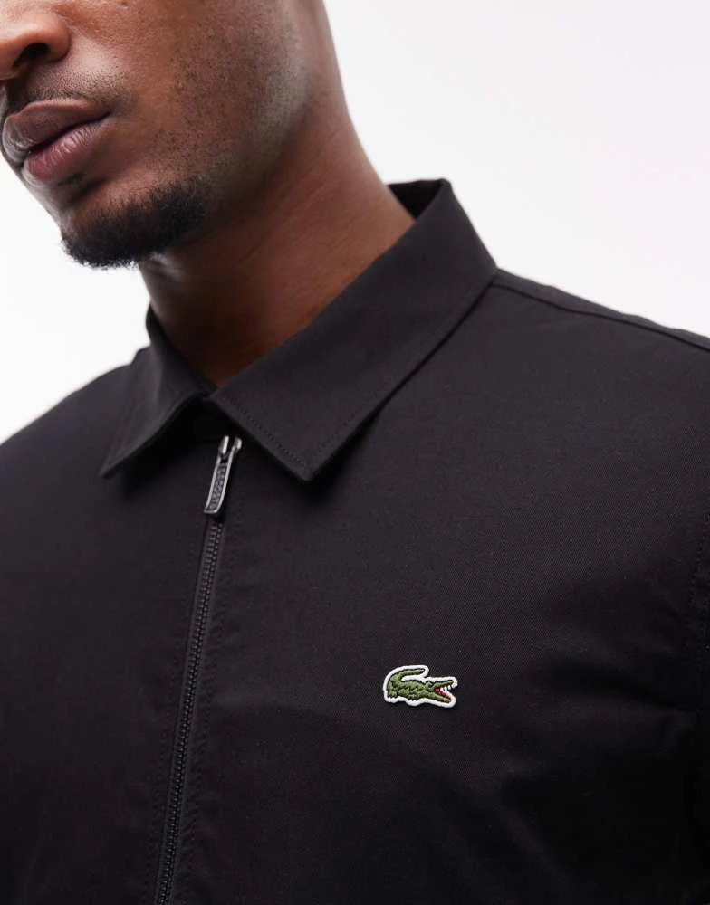 Lacoste Lacoste trucker jacket in black 3