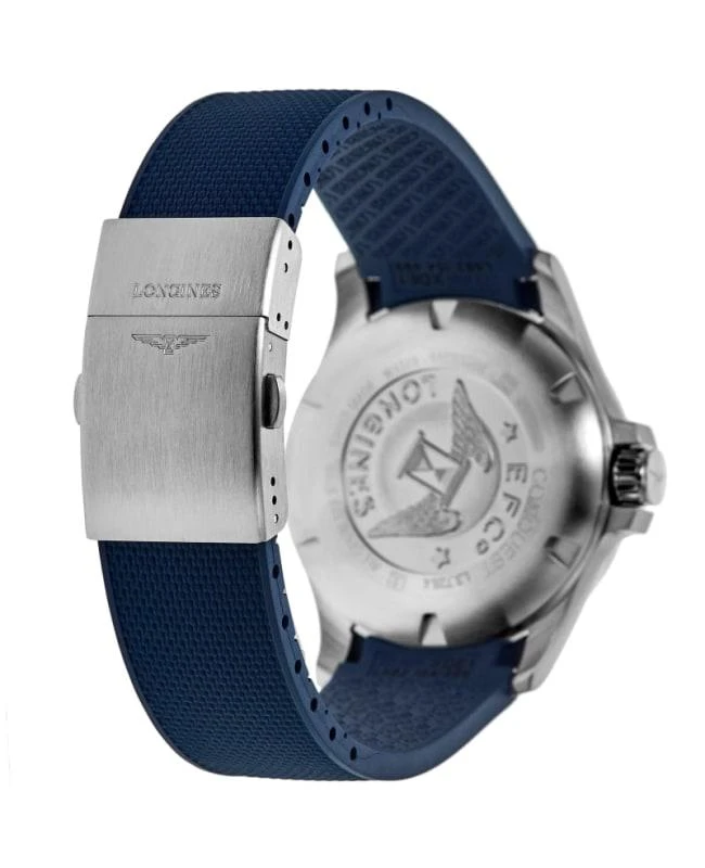 Longines Longines Conquest V.H.P. 43mm Blue Dial Rubber Strap Men's Watch L3.726.4.96.9 4