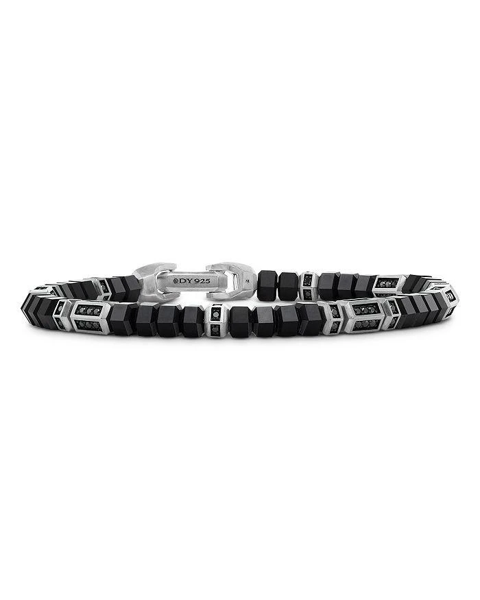 David Yurman Hex Bead Bracelet with Black Onyx Pavé Black Diamonds 1