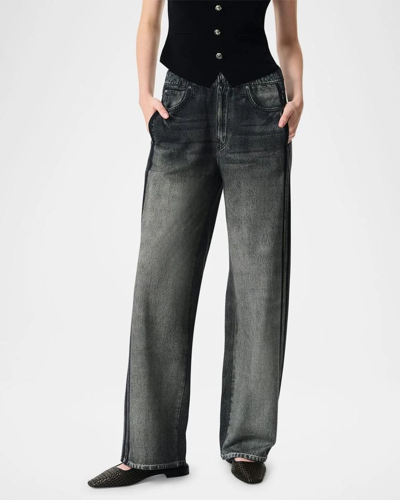 Rag & Bone Miramar Cotton-Terry Wide-Leg Track Pants 4