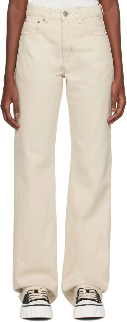 AMI Off-White Large Fit Jeans 1