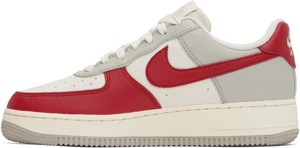 NIKE Red & Gray Air Force 1 '07 LV8 Sneakers 3