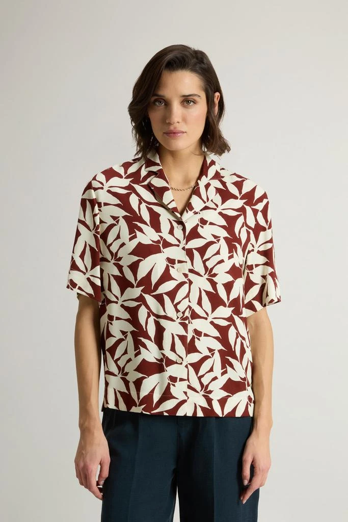Woolrich Bowling-Collar Shirt - Women - Red 1