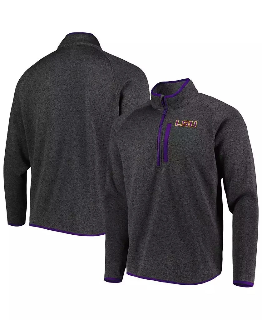 Columbia Men's Charcoal LSU Tigers Canyon Point Omni-Shield Raglan Half-Zip Top 1