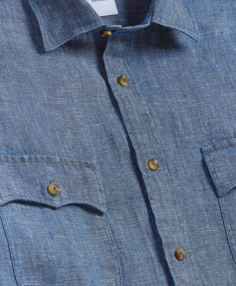 Brooks Brothers Linen Twill Shirt Jacket 2