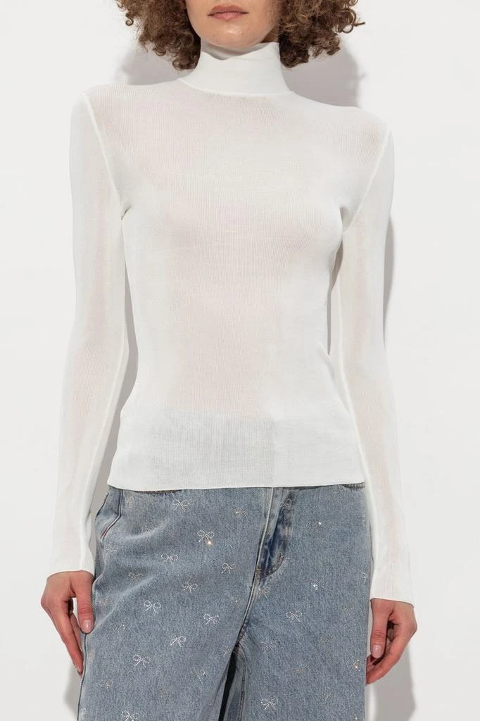 Self Portrait Self Portrait Turtleneck Semi-Sheer Top 2