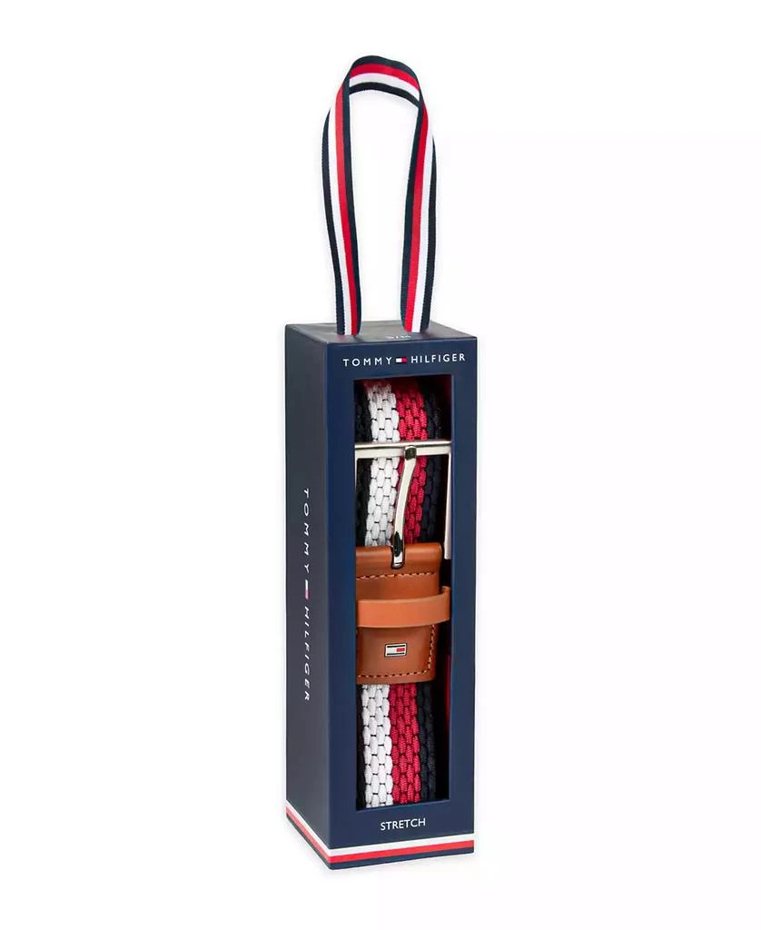 Tommy Hilfiger Men
s Giftable Boxed Fully Adjustable Stretch Casual Braided Belt 6