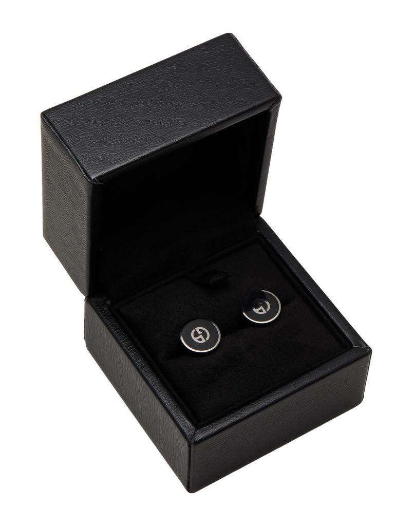 armani cufflinks and tie clip set