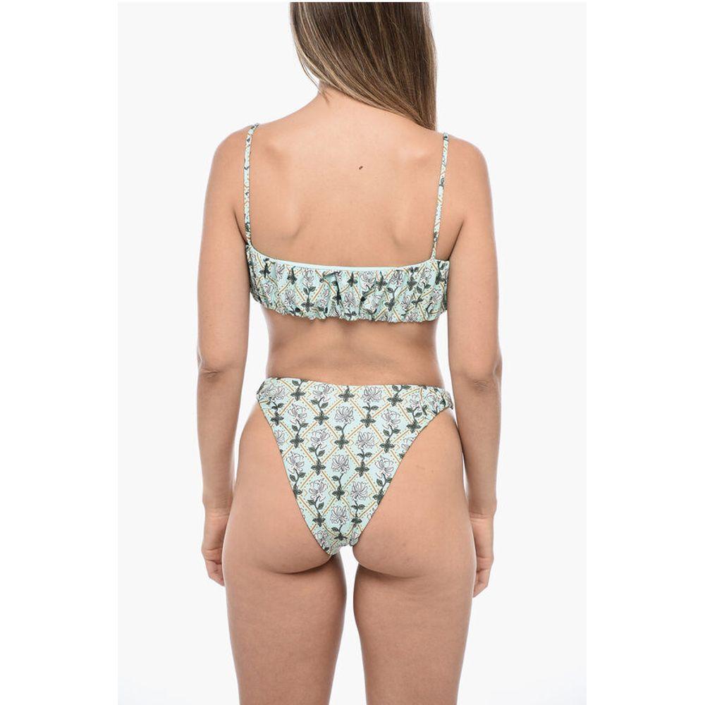 Agua by Agua Bendita Gathe Bikini Set with Bandeau Women's Top