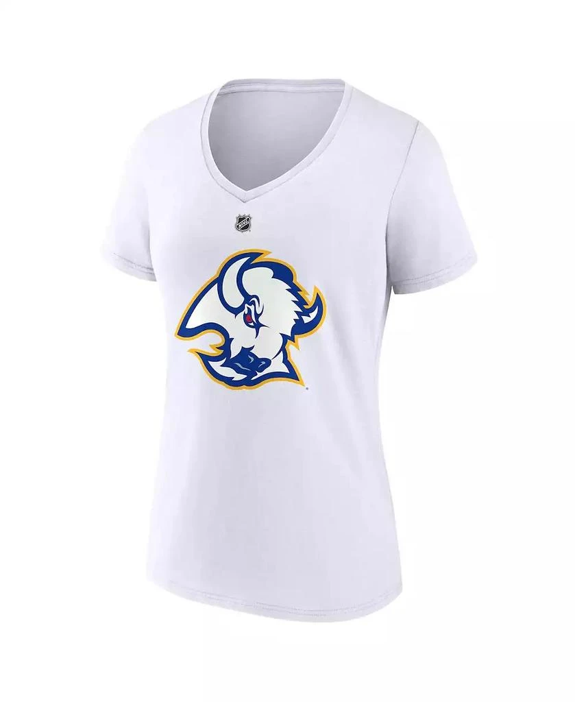 Fanatics Women's Jeff Skinner White Buffalo Sabres Special Edition 2.0 Name and Number V-Neck T-shirt 3