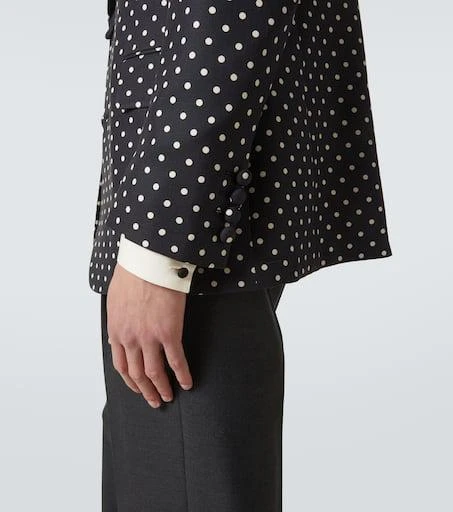 Valentino Polka-dot silk blazer 7
