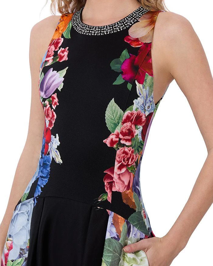 knee length dresses for ladies Navy Tie Front Tiered Adley Midi Dress