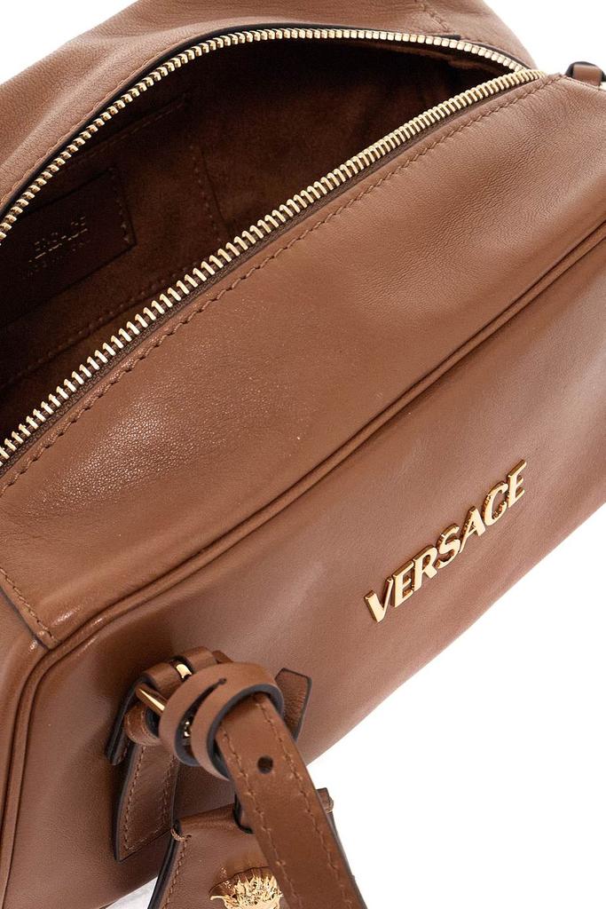 Versace Versace Logo-Lettering Zipped Shoulder Bag