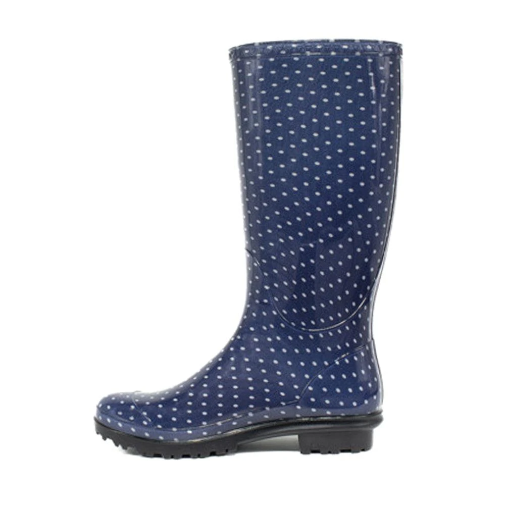 Gameday Boots University of Mississippi Polka Dot Round Toe Rain Boots 3