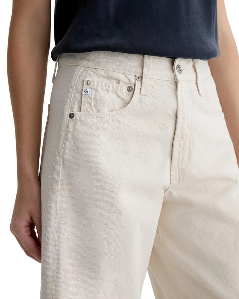 AG Hattie High Rise Crop Barrel Jeans in Opal Stone 5