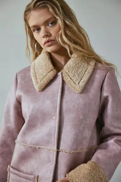 Kimchi Blue Kimchi Blue Delilah Faux Fur Trim Longline Coat 3