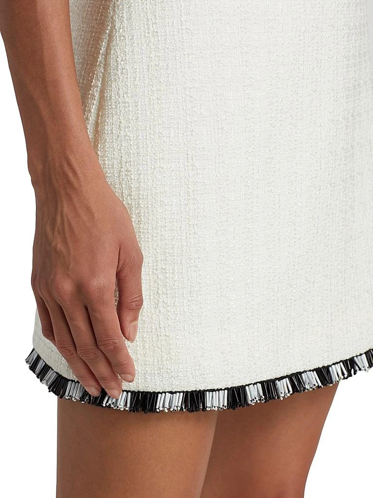 Milly Beaded Fringe Miniskirt 6
