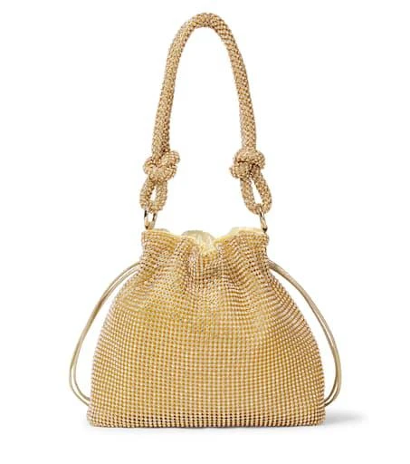 MONNALISA Rhinestone-embellished bucket bag
