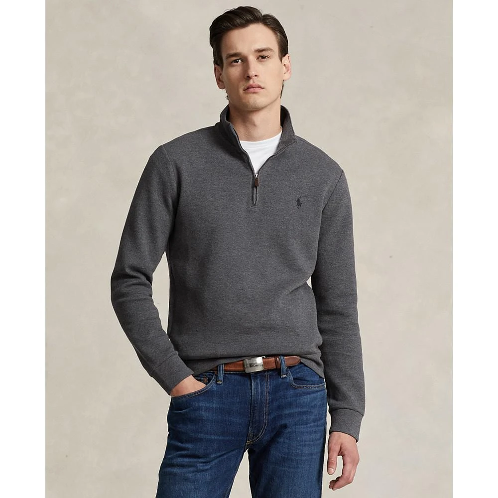 Ralph Lauren Men's Double-Knit Mesh Quarter-Zip Pullover 1