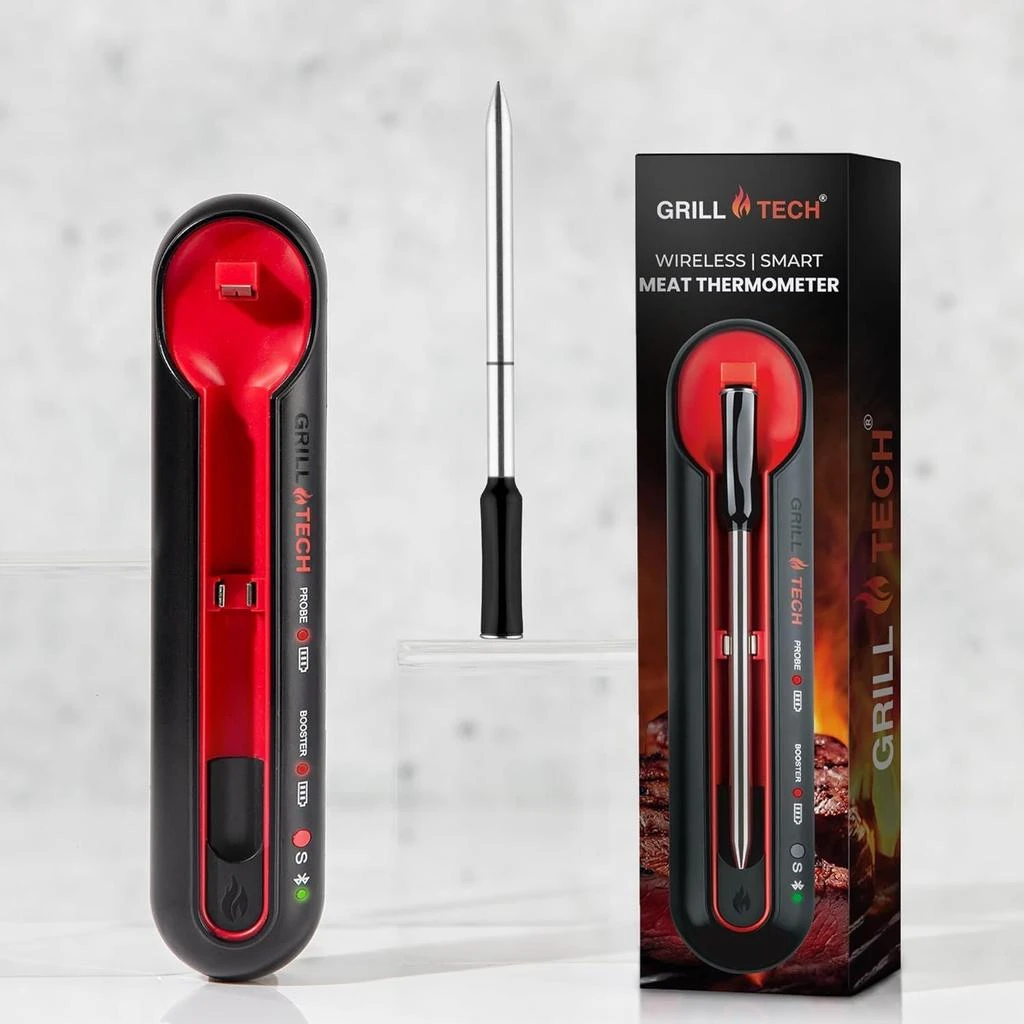 Zulay Kitchen Smart Bluetooth Meat Thermometer Wireless Thermometer by Grill Tech 2