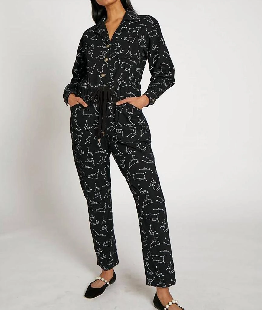 Rachel Antonoff Ziggy Jumpsuit In Navy/white 1
