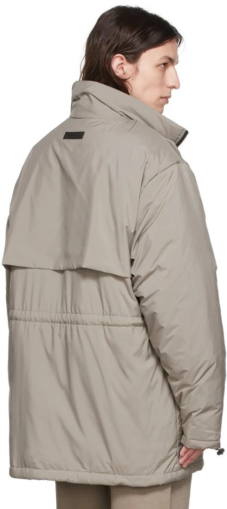 Essentials Taupe Polyester Jacket 3