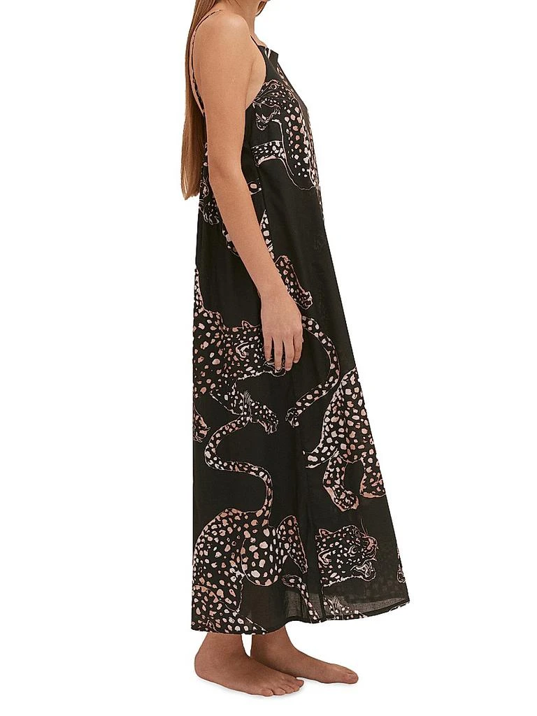 Desmond & Dempsey Jag-Print Cotton Nightie 3