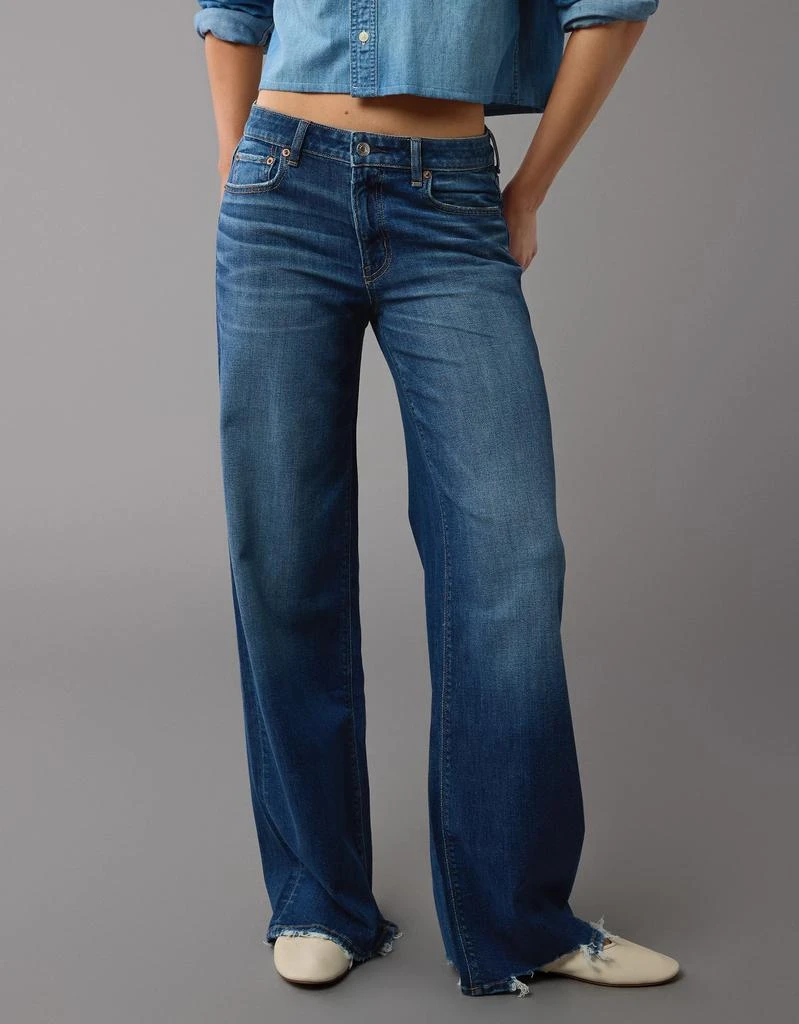 AE AE Dreamy Drape Stretch Low-Rise Baggy Wide-Leg Jean 1
