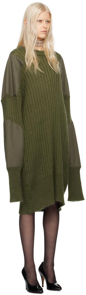 VAQUERA Khaki Military Midi Dress