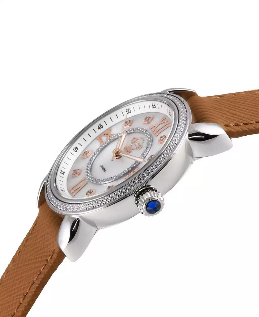 Gevril Women's Marsala Swiss Quartz Tan Faux Leather Watch