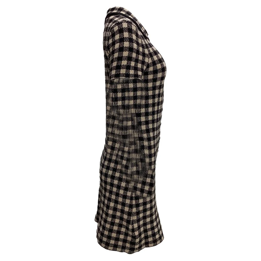 Altuzarra Dody Buttoned Gingham Mini Dress In Multicolor Lyocell 2