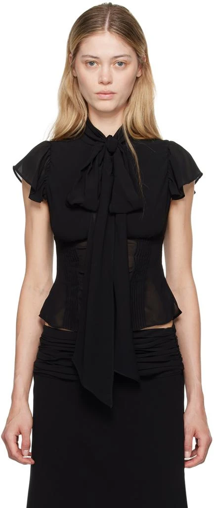 GUIZIO Black Ara Blouse 1