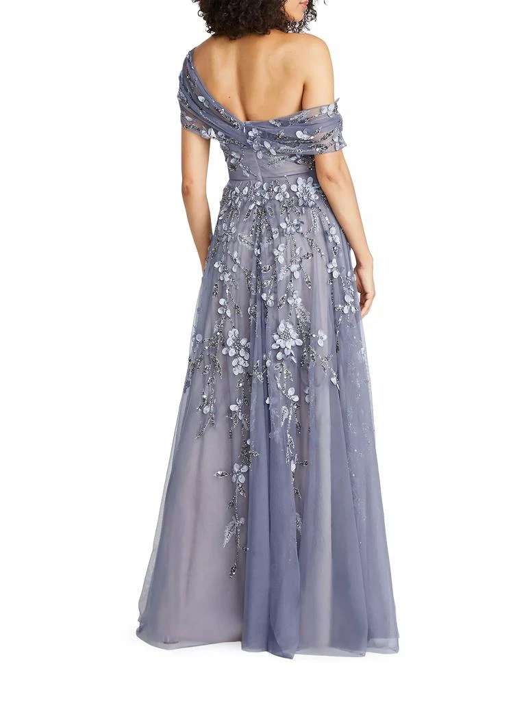 Theia Fiorella Draped Petal Gown 5