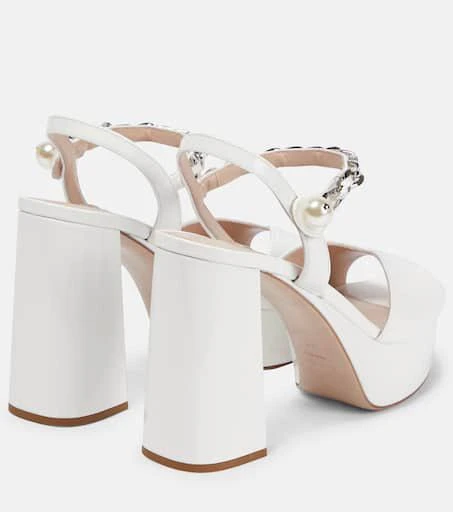 Miu Miu Patent leather platform sandals 3