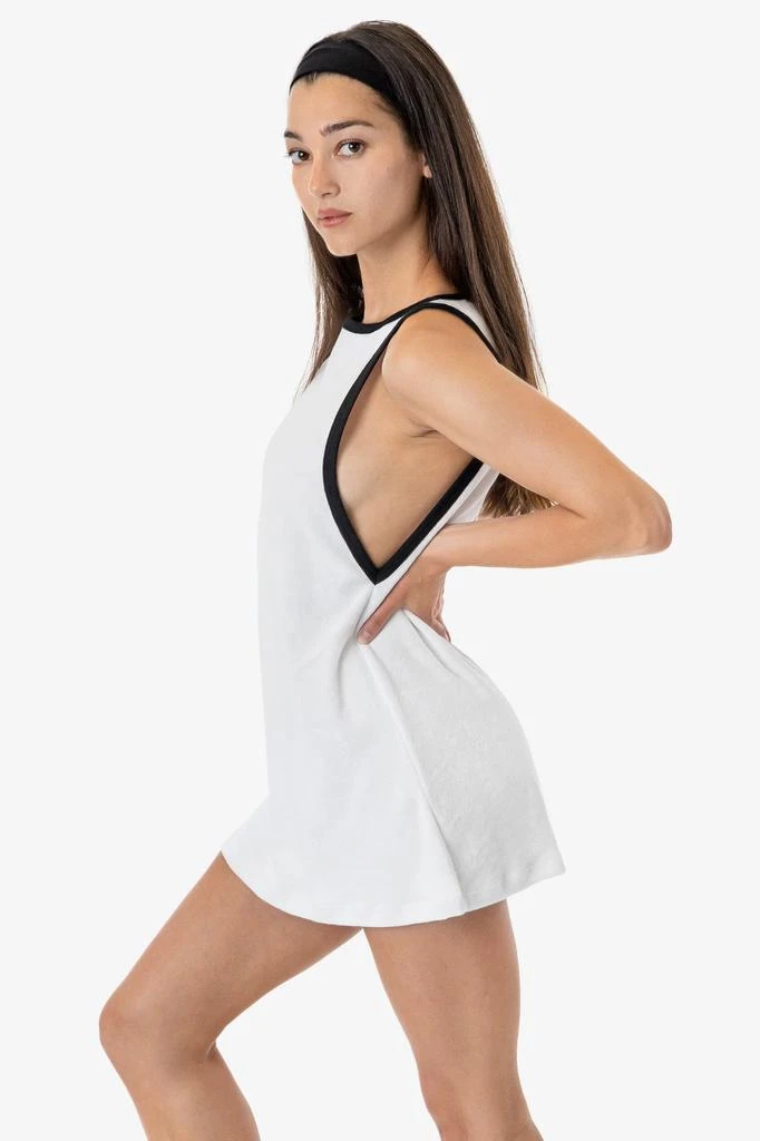 Los Angeles Apparel RLT3629 - Loop Terry Boatneck A-Line Dress 4