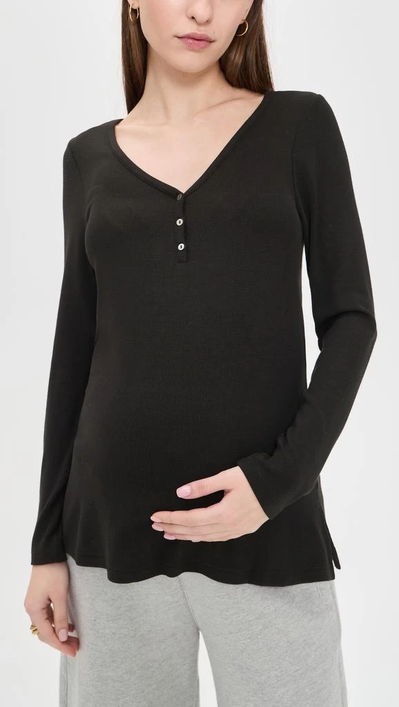 HATCH The Softest Rib Nursing Henley