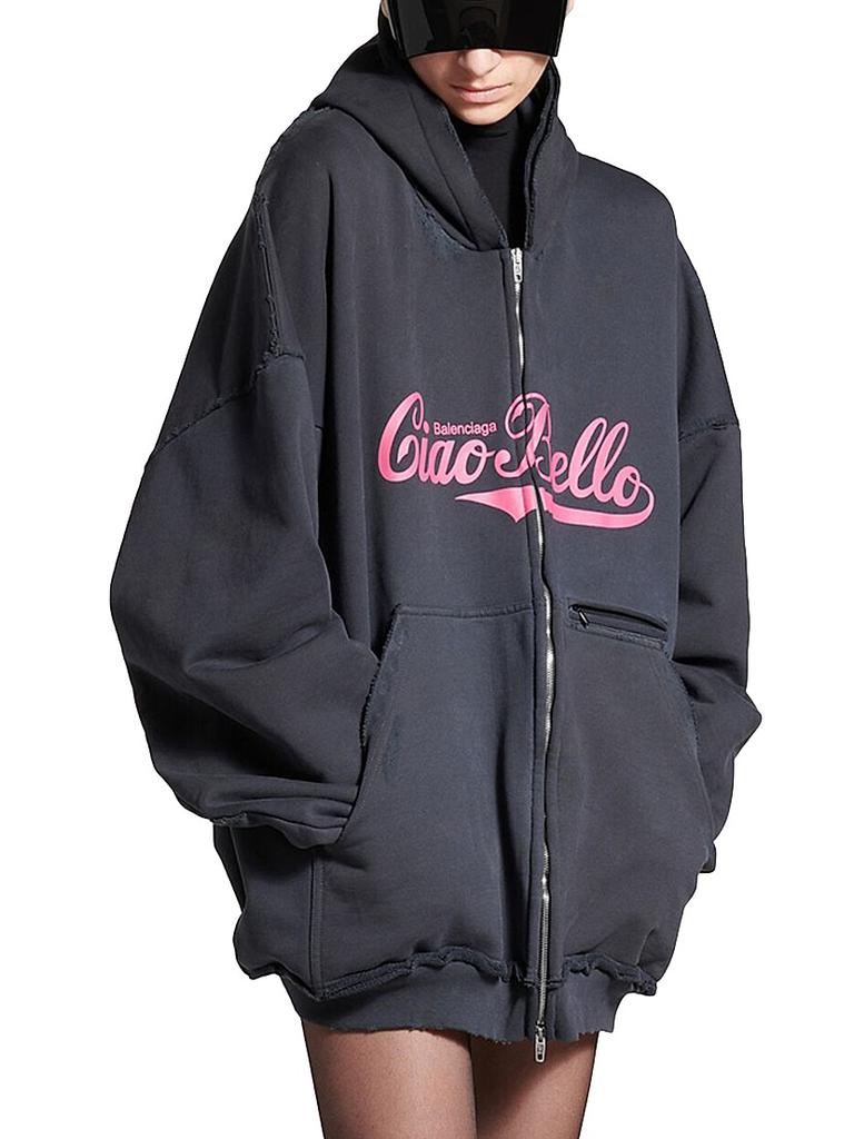 【美品】Balenciaga Ciao Bello Pulled Hoodie Balenciaga Ciao Bello Pulled Hoodie Large Fit - Hoodies - Free