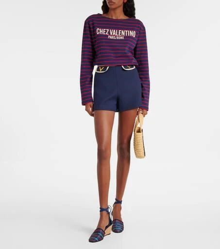 Valentino La Cruisette canvas espadrille wedges 3