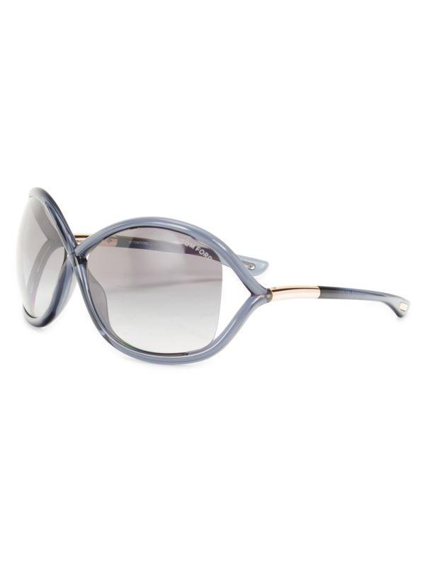 TOM FORDPhoebe Grey Butterfly Ladies Sunglasses : Tom Ford Square Sunglasses TF939 Phoebe 01B Black 56mm