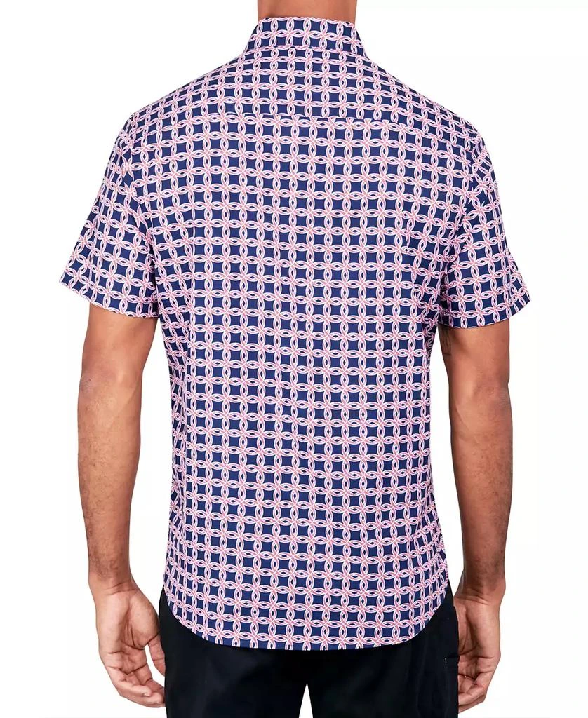 Society of Threads Men's Regular-Fit Non-Iron Performance Stretch Linked Circle-Print Button-Down Shirt 2