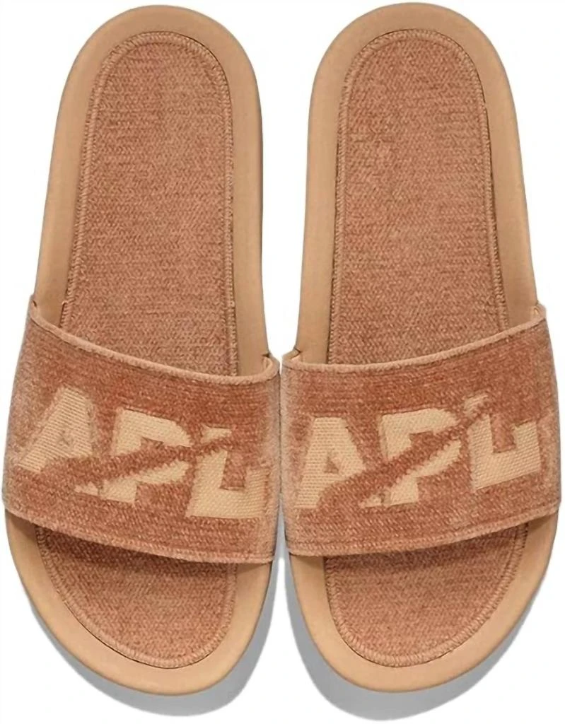 APL Men's Techloom Velvet Slide In Caramel