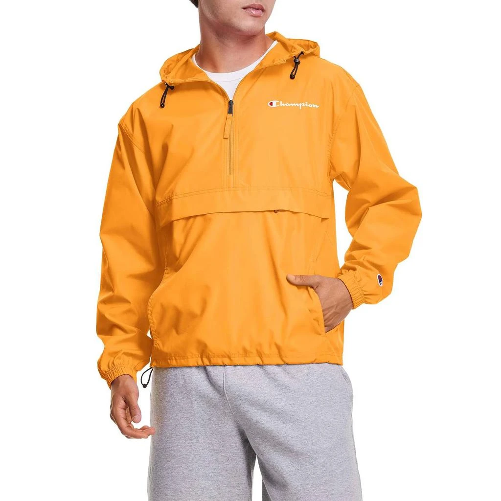 CHAMPION Men's Stadium Packable Windbreaker Jacket In Gold 1