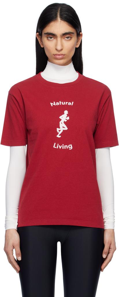District Vision Red California Cotton T-shirt