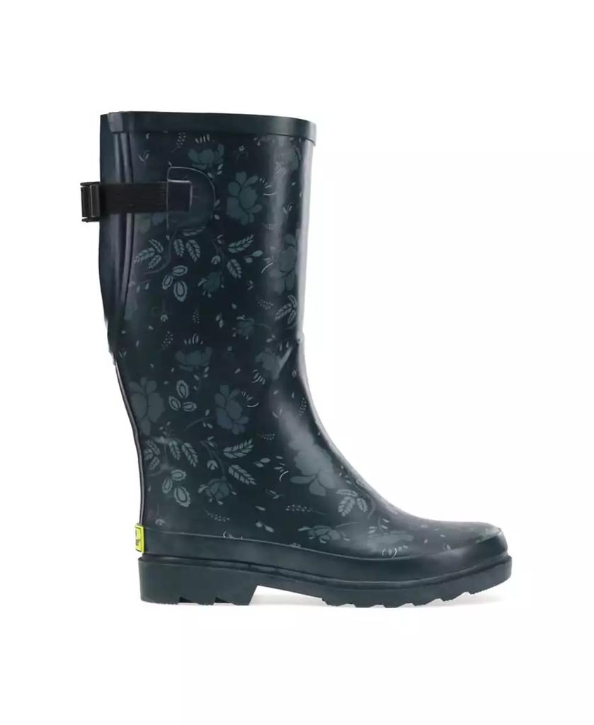 Western Chief Women's Feminine Floral Wide Calf Tall Rain Boot