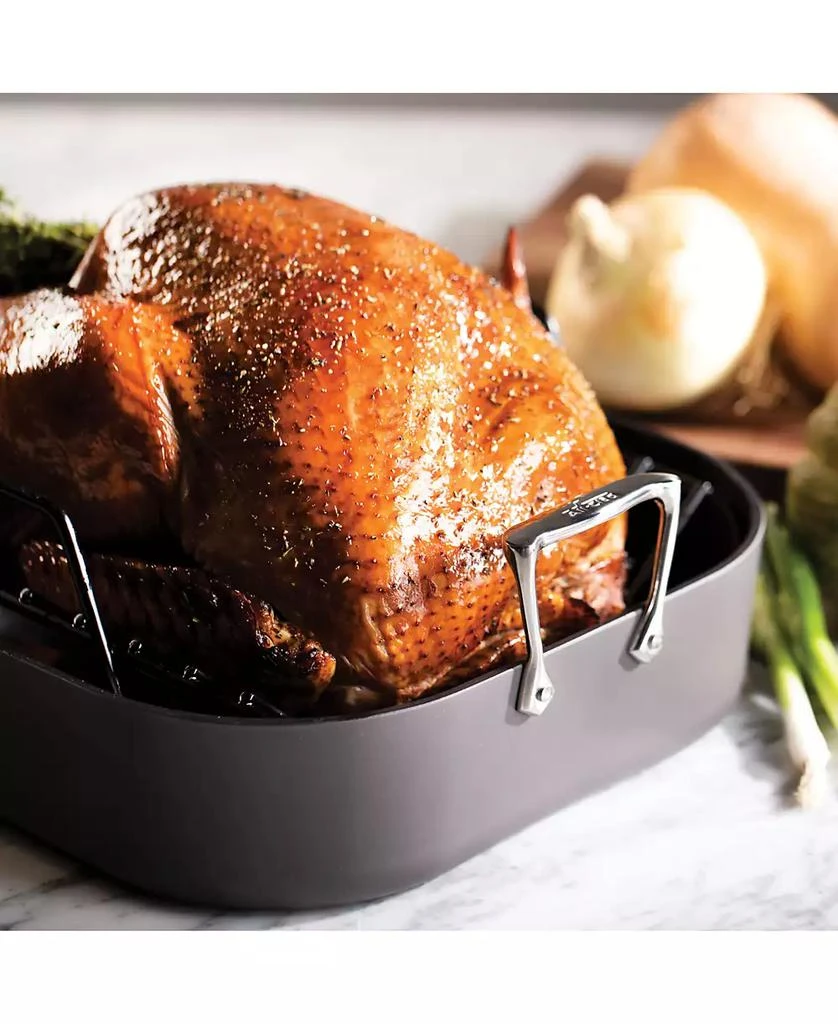 All-Clad HA1 Nonstick Hard Anodized Roaster with Rack Cookware 5