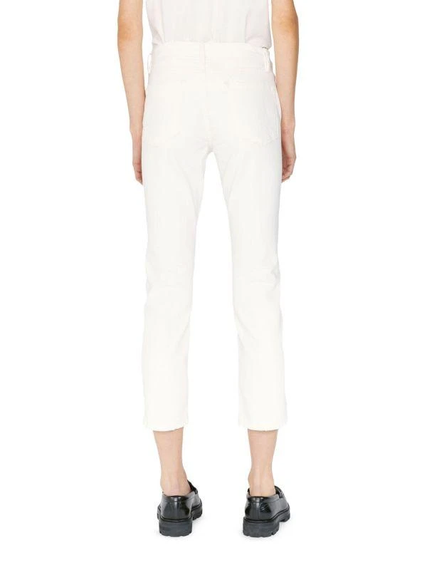 FRAME High Rise Cropped Slim Straight Fit Jeans 2